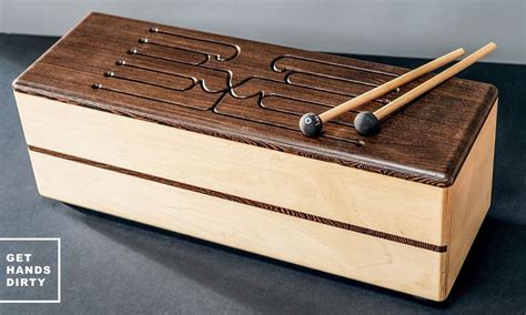 wood box with metal tongues instrument|music tongue drums.